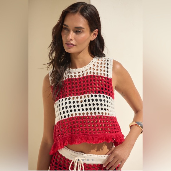 FARM Rio | Swim | Farm Rio Crochet Sleeveless Tank | Poshmark
